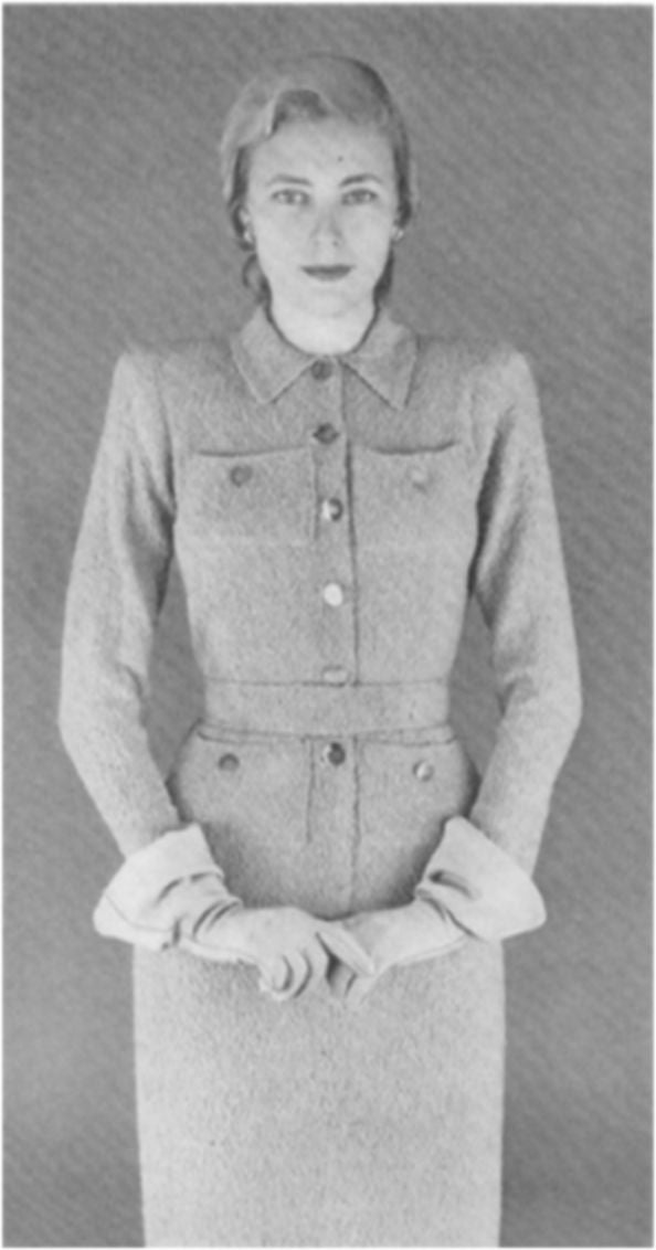 PATTERN #1928 CLASSIC, TWO-PIECE VINTAGE KNITTING