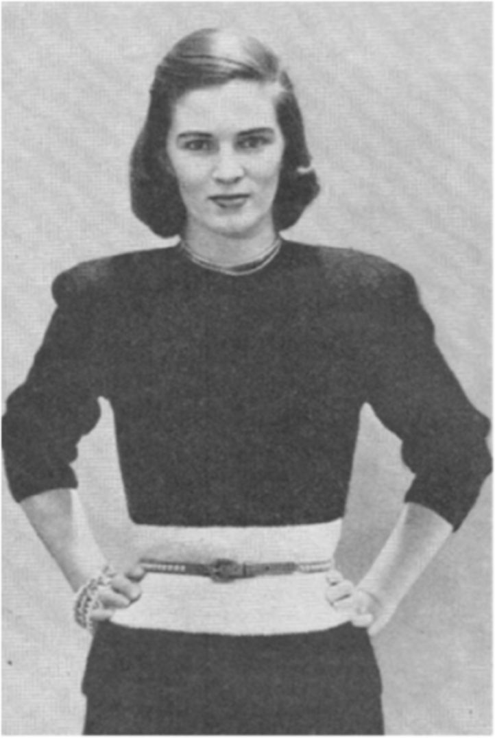 PATTERN #1937 TWO COLOURS VINTAGE KNITTING