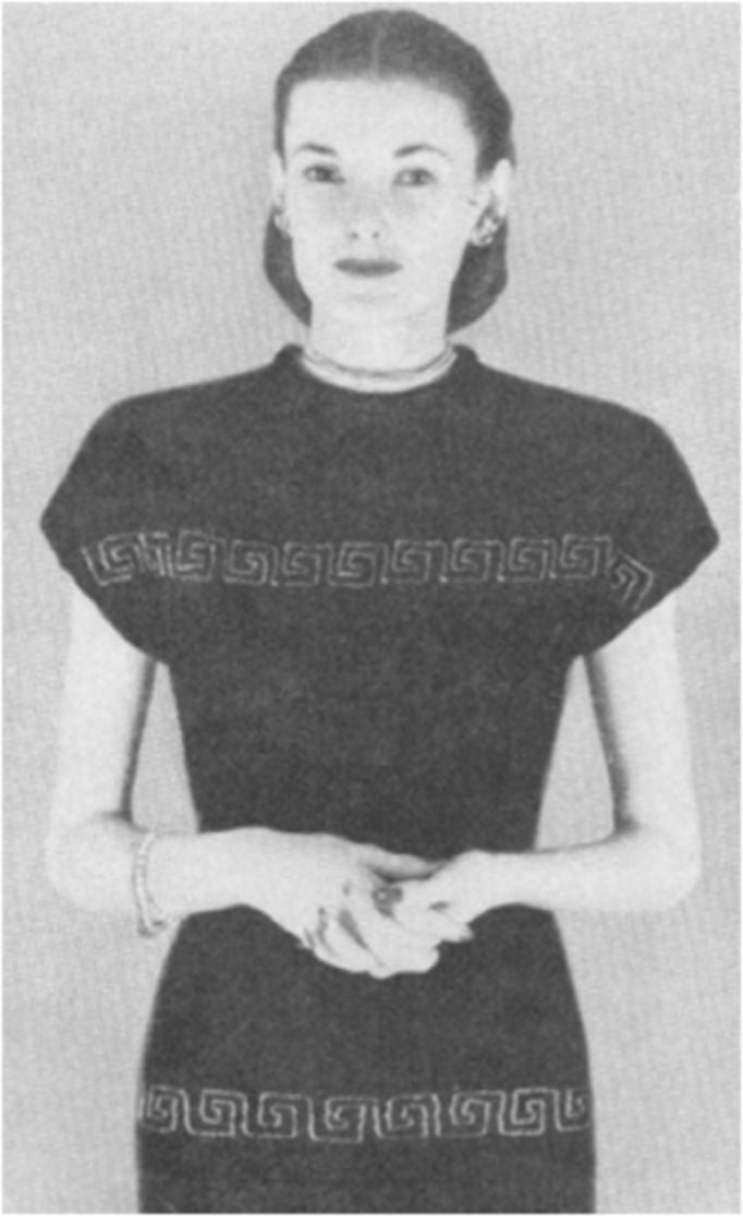 PATTERN #1945 LONG TORSO, BEADED VINTAGE KNITTING