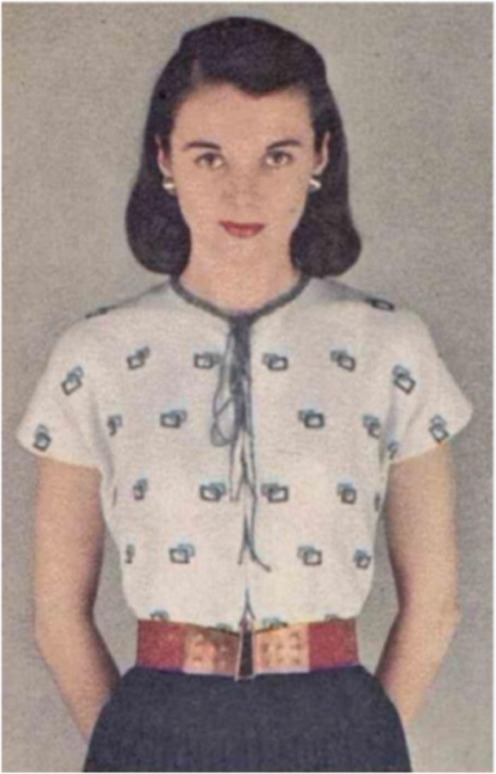 PATTERN #1946 BLOUSE, SWEATERS VINTAGE KNITTING