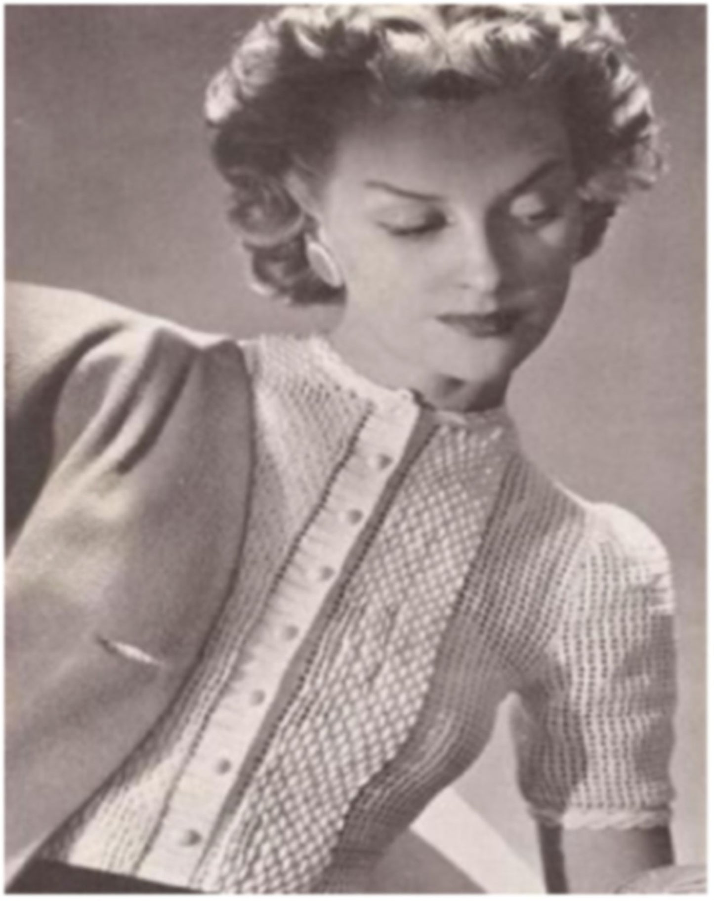 PATTERN #1958 TUCKED GLAMOUR VINTAGE CROCHET