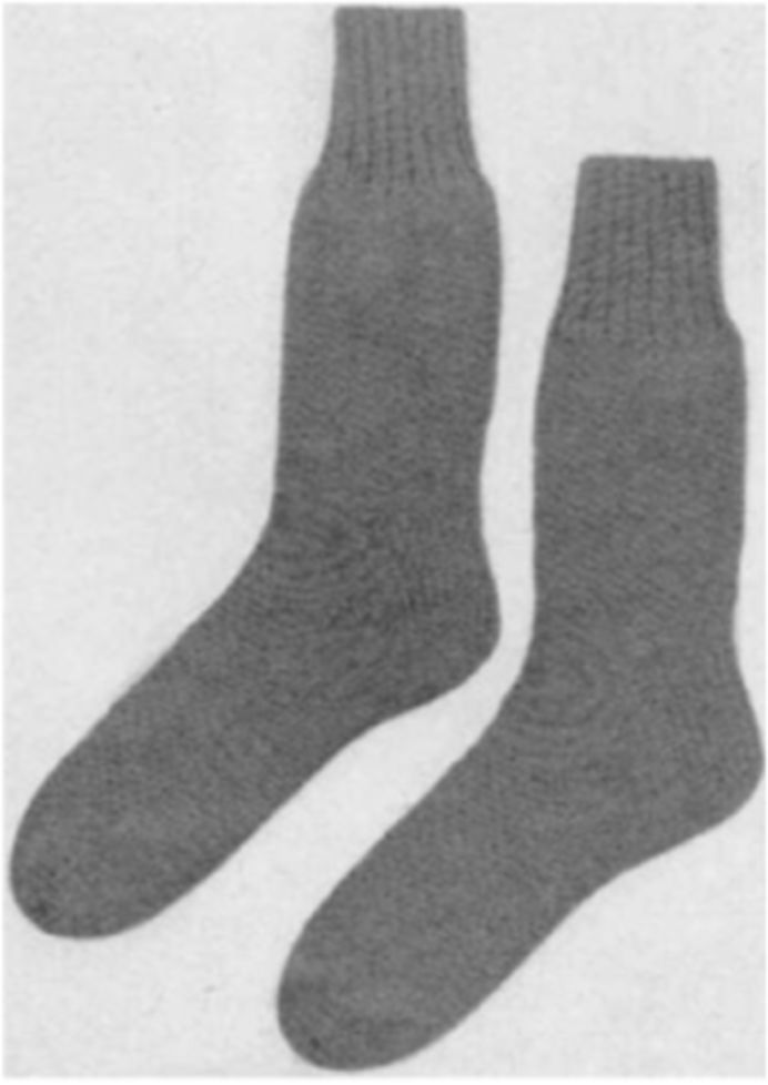 PATTERN #1964 CLASSIC-KNIT SOCKS VINTAGE KNITTING