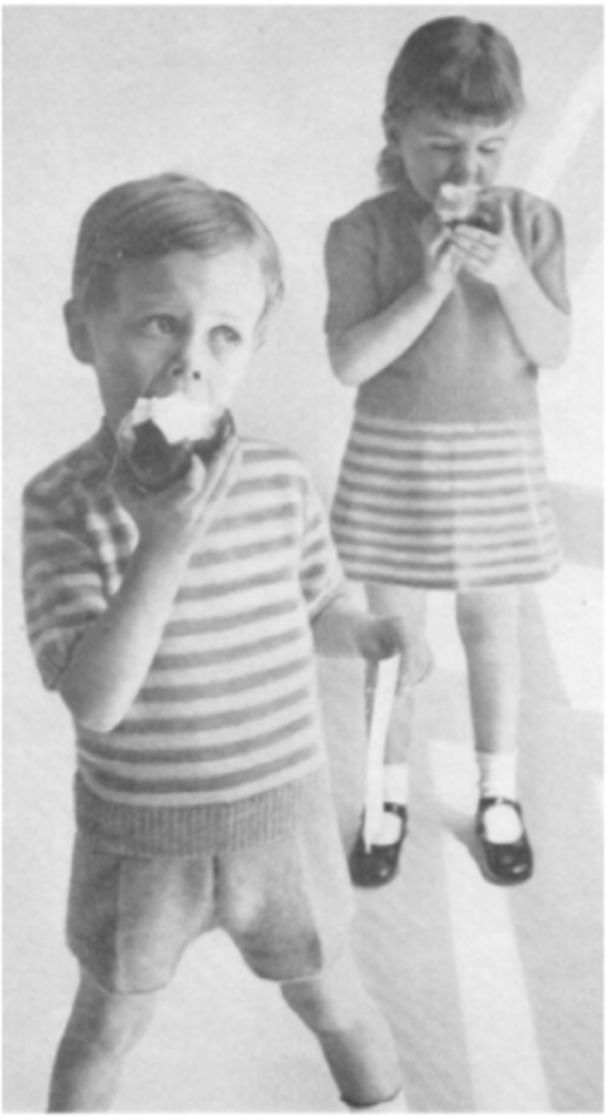 PATTERN #1972 BROTHER AND SISTER VINTAGE KNITTING