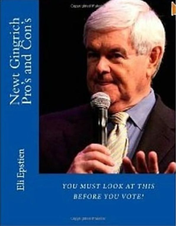 Fantasy Fiction: Newt Gingrich Pro's and Con's