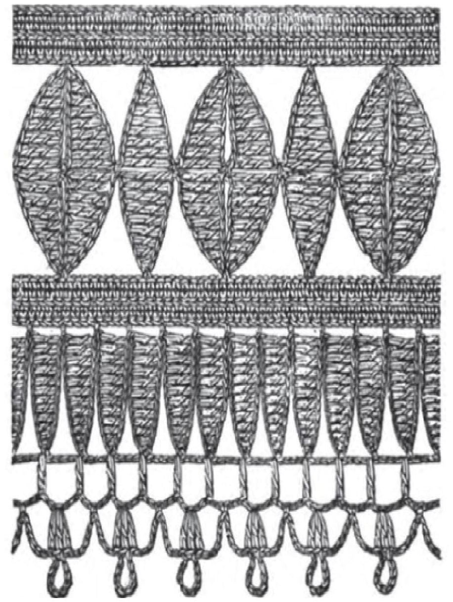 PATTERN #0493 BORDER FOR BEDSPREAD VINTAGE CROCHET