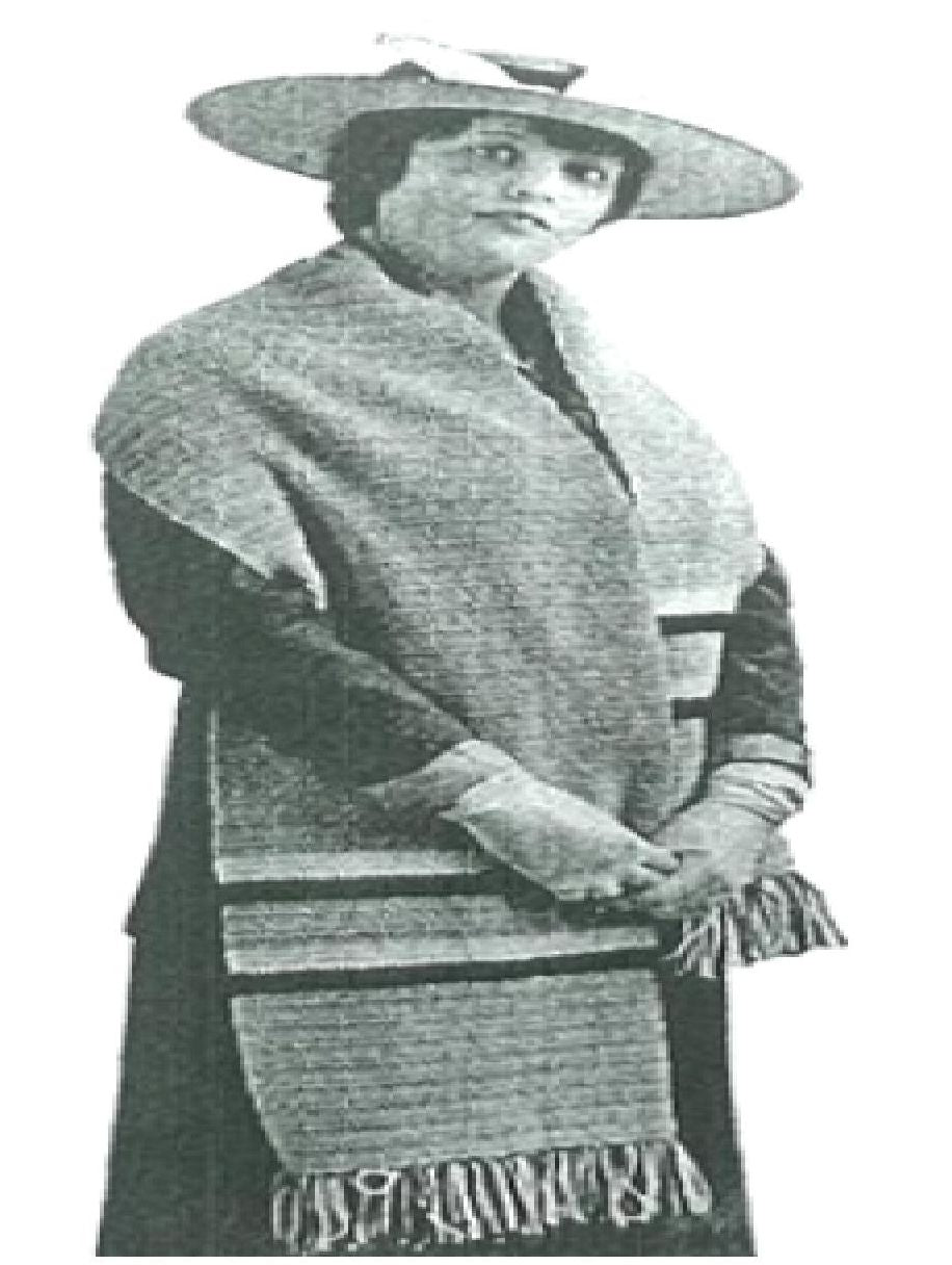 PATTERN #0500 COLLEGIATE SCARF VINTAGE CROCHET