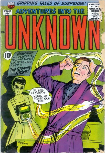 Adventures into the Unknown Number 103 Horror Comic Book