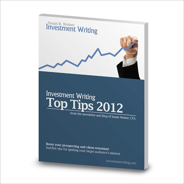 Investment Writing Top Tips 2012