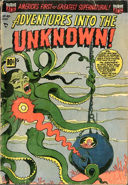 Adventures into the Unknown Number 49 Horror Comic Book