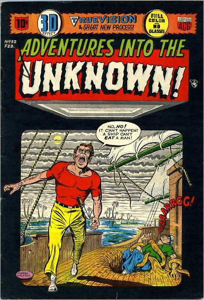 Adventures into the Unknown Number 52 Horror Comic Book