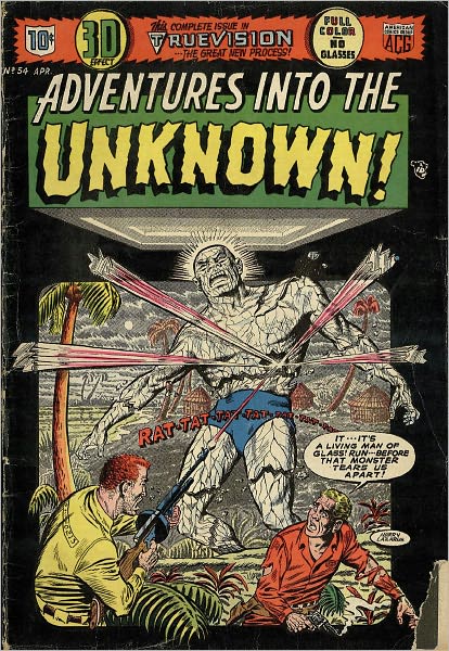 Adventures into the Unknown Number 54 Horror Comic Book