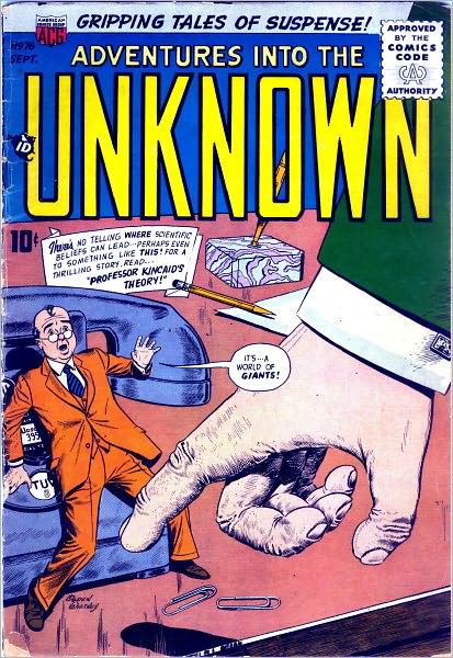 Adventures into the Unknown Number 76 Horror Comic Book