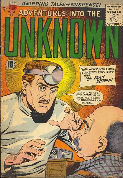 Adventures into the Unknown Number 80 Horror Comic Book