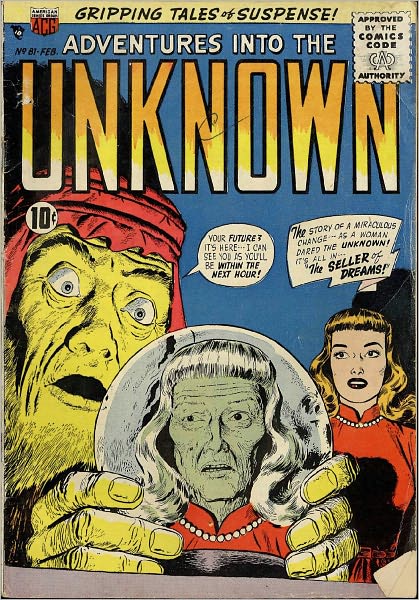 Adventures into the Unknown Number 81 Horror Comic Book