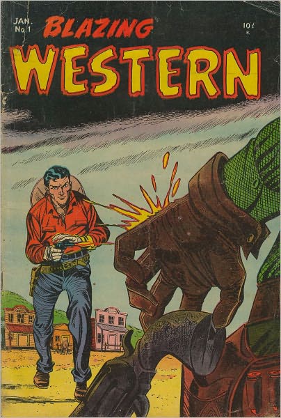 Blazing Western Number 1 Western Comic Book