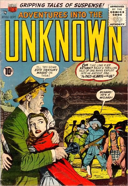 Adventures into the Unknown Number 66 Horror Comic Book