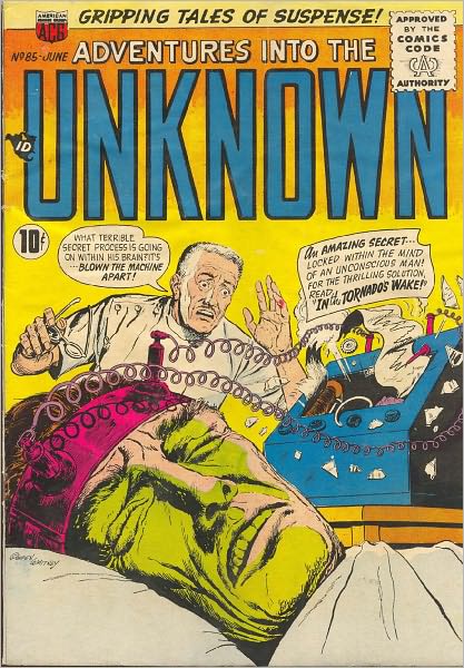 Adventures into the Unknown Number 85 Horror Comic Book