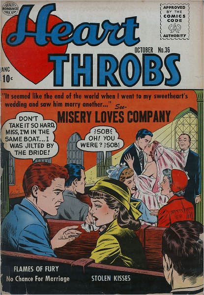 Heart Throbs Number 36 Love Comic Book