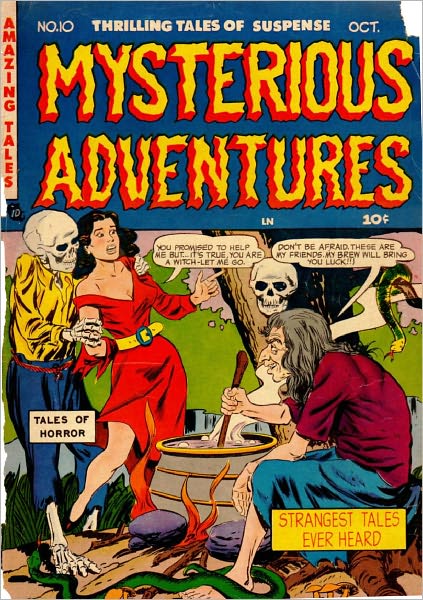 Mysterious Adventures Number 10 Horror Comic Book