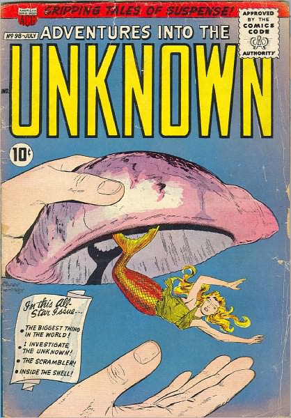 Adventures into the Unknown Number 98 Horror Comic Book