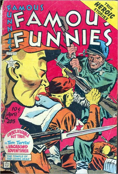 Famous Funnies Number 205 War Comic Book