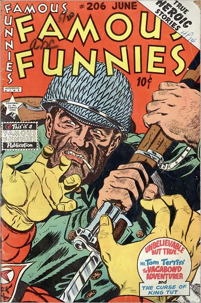 Famous Funnies Number 206 War Comic Book
