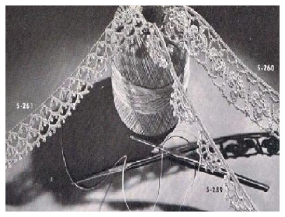 PATTERN #0526 IRISH CROCHET EDGING VINTAGE CROCHET