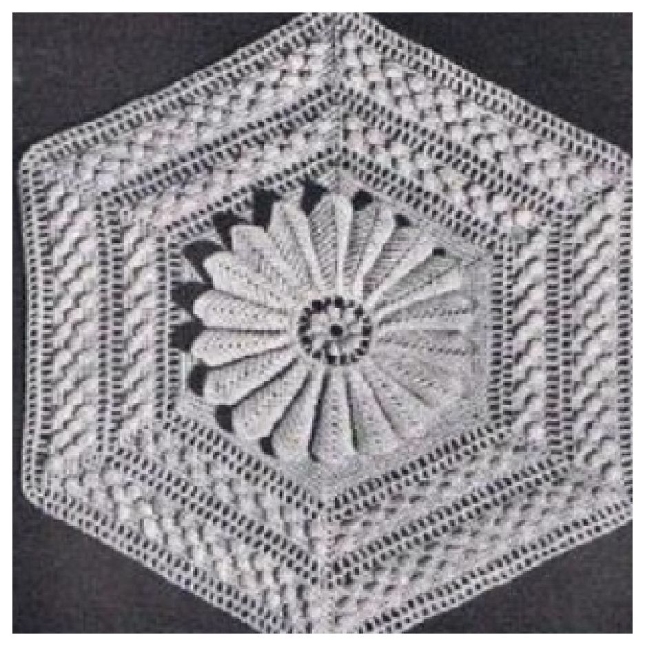 PATTERN #0528 MARGUERITE BLOCKS VINTAGE CROCHET