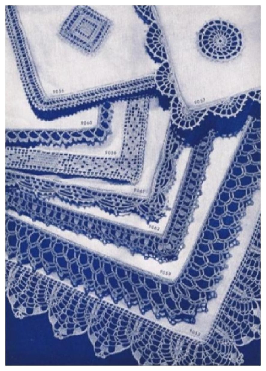 PATTERN #0546 KERCHIEF EDGINGS VINTAGE CROCHET