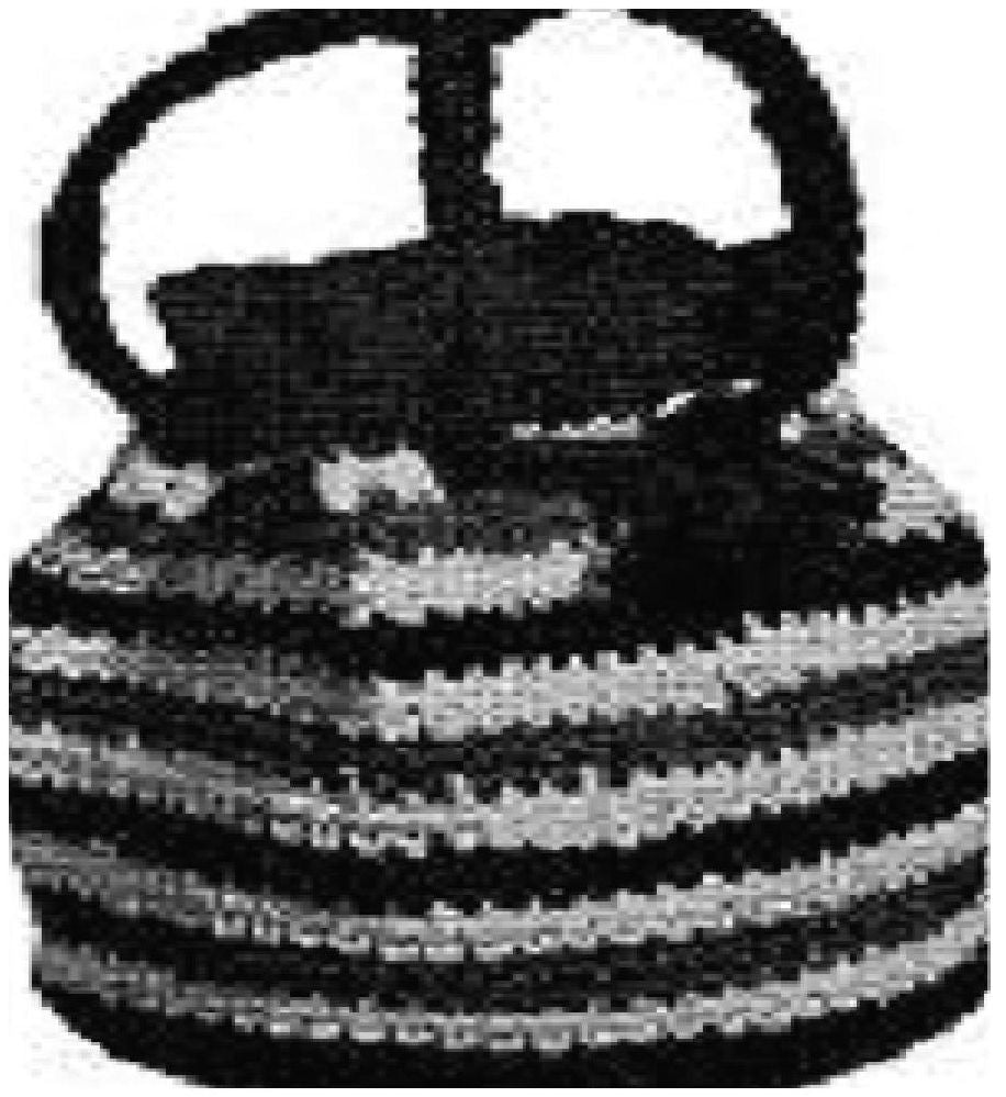 PATTERN #0550 MULTI-COLOR DRAWSTRING BAG VINTAGE CROCHET