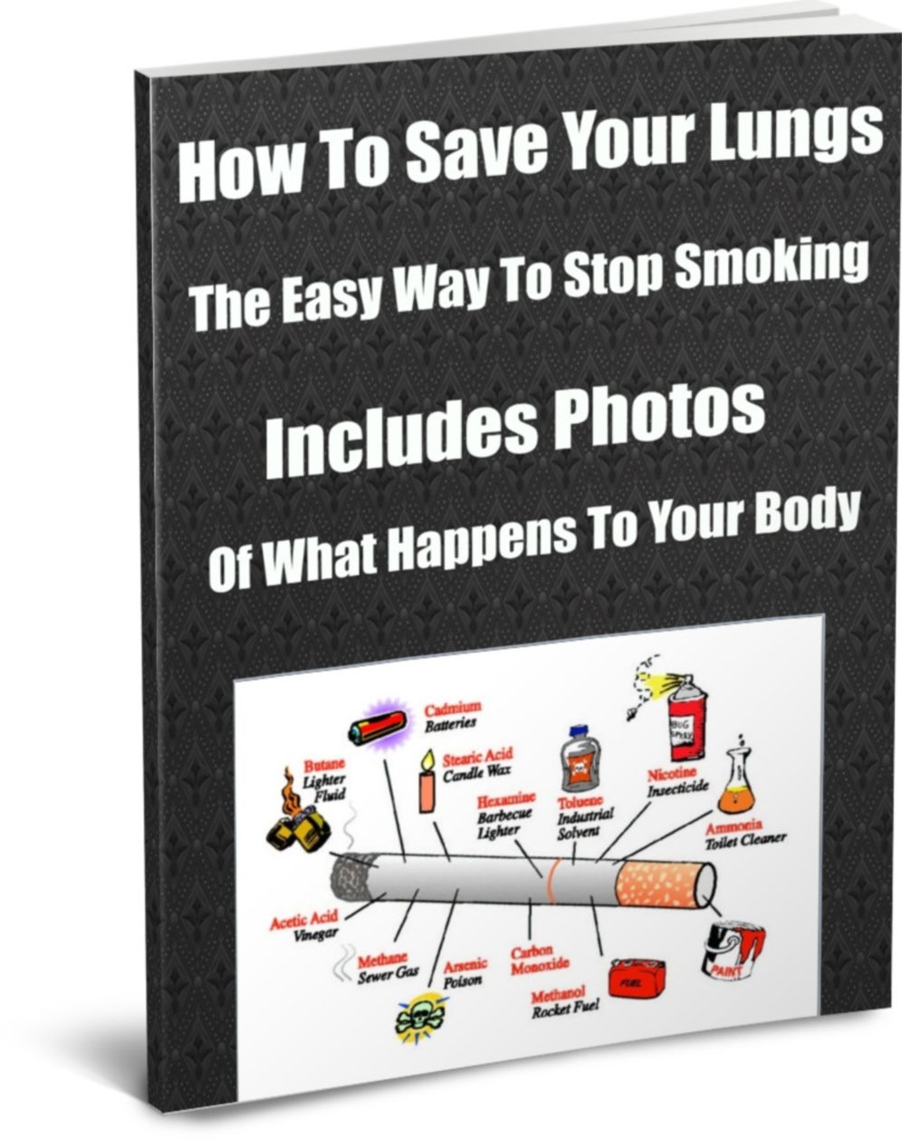 How To Save Your Lungs - The Easy Way To Stop Smoking - Includes Photos Of What Happens To Your Body..