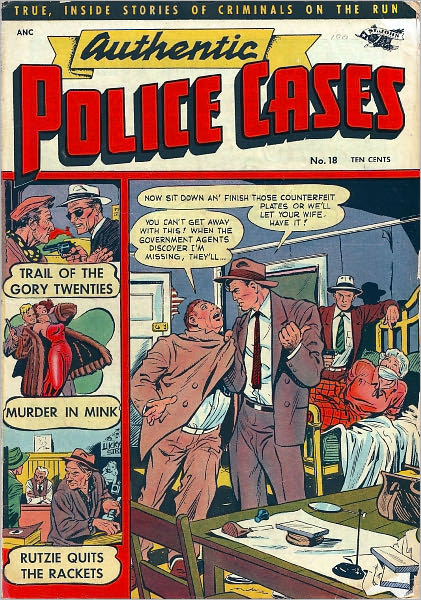 Authentic Police Cases Number 18 Crime Comic Book