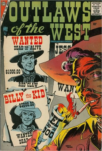 Outlaws Of The West Number 11 Western Comic Book