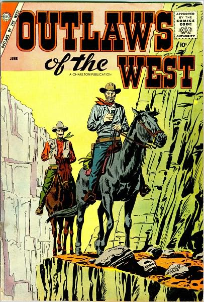 Outlaws Of The West Number 15 Western Comic Book