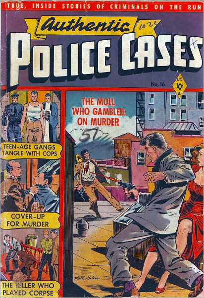 Authentic Police Cases Number 16 Crime Comic Book