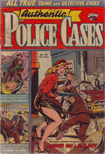Authentic Police Cases Number 33 Crime Comic Book