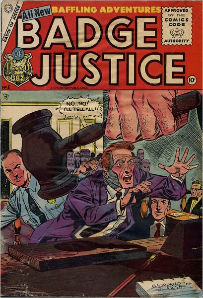 Badge of Justice Number 4 Crime Comic Book