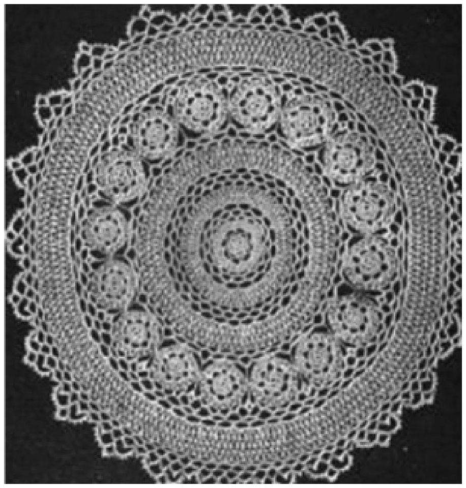 PATTERN #0565 RIVER EDGE DOILY VINTAGE CROCHET