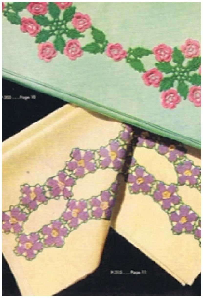 PATTERN #0568 WILD ROSE SCROLL VINTAGE CROCHET