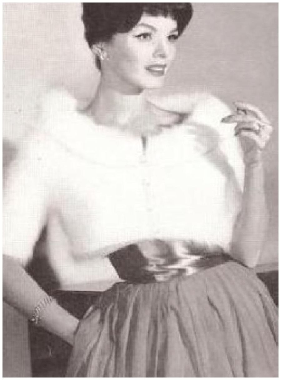 PATTERN #0579 ANGORA SHORTIE VINTAGE KNITTING