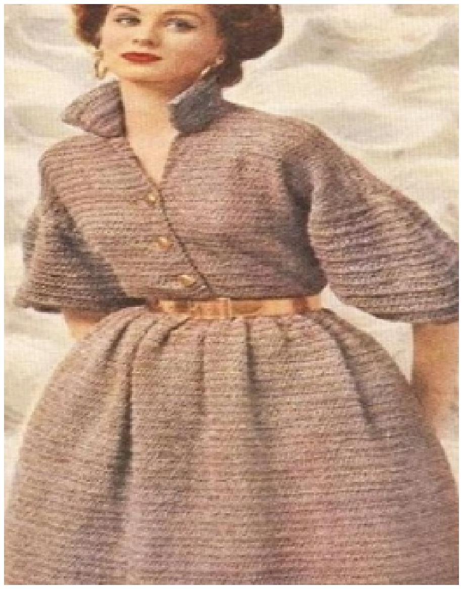 PATTERN #0591 QUICK KNIT DRESS VINTAGE KNITTING