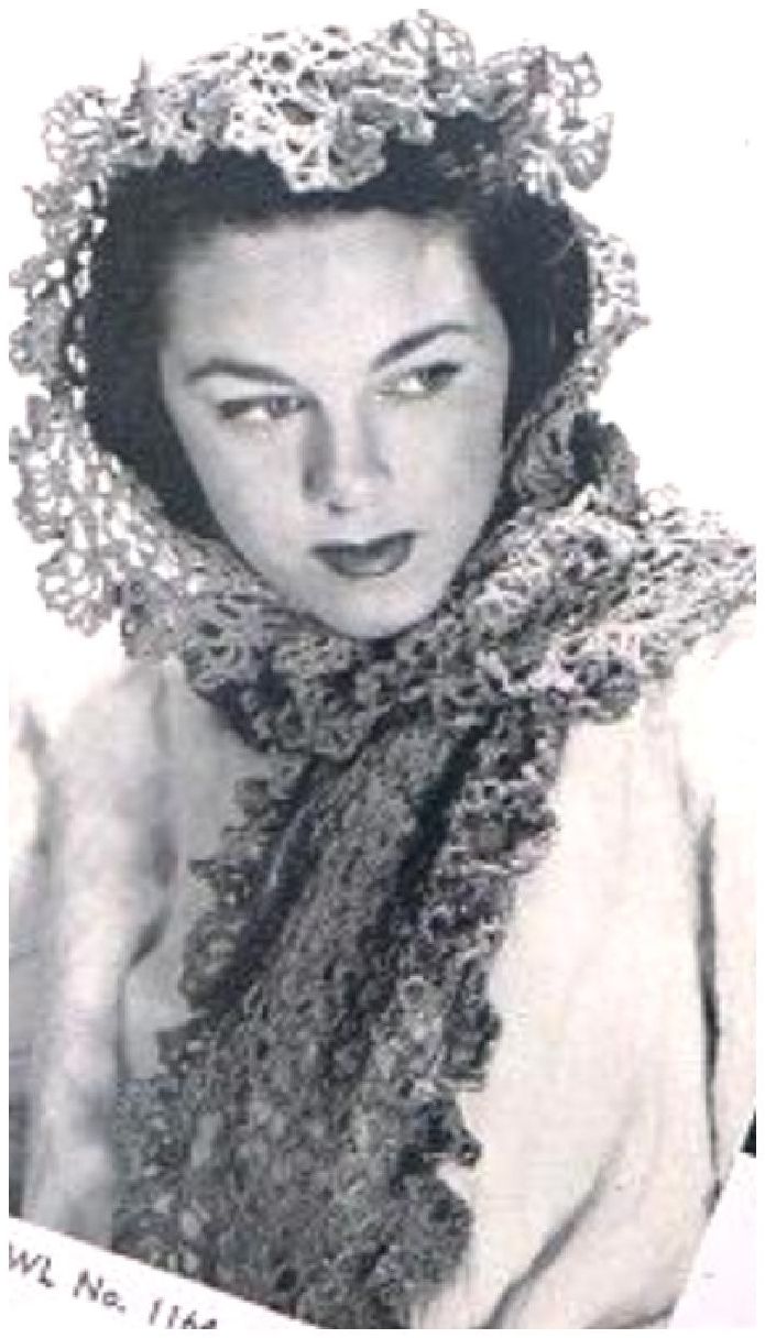 PATTERN #0594 LOVER'S KNOT SHAWL VINTAGE CROCHET