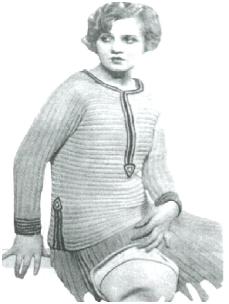 PATTERN #0606 PANORA SWEATER VINTAGE CROCHET