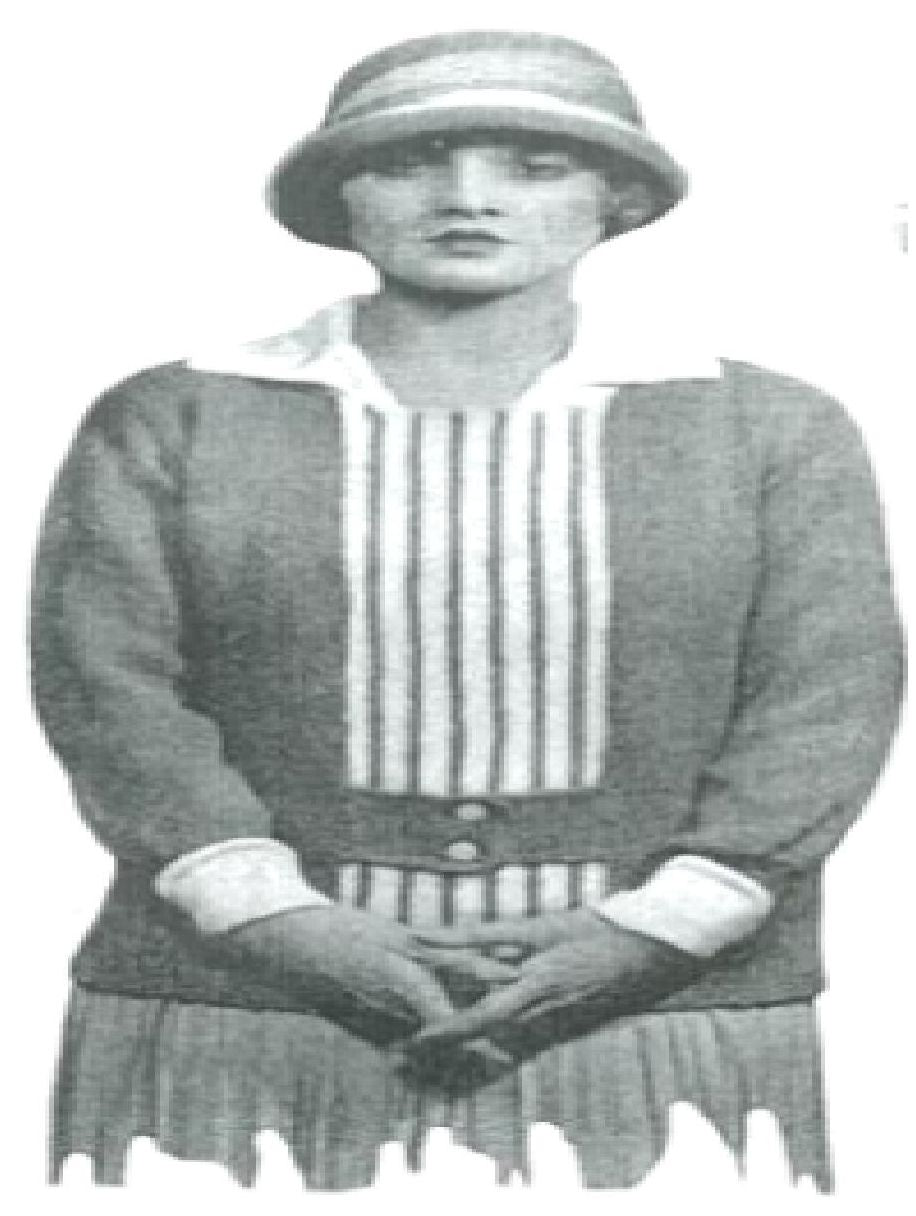 PATTERN #0607 WALDA SWEATER VINTAGE KNITTING