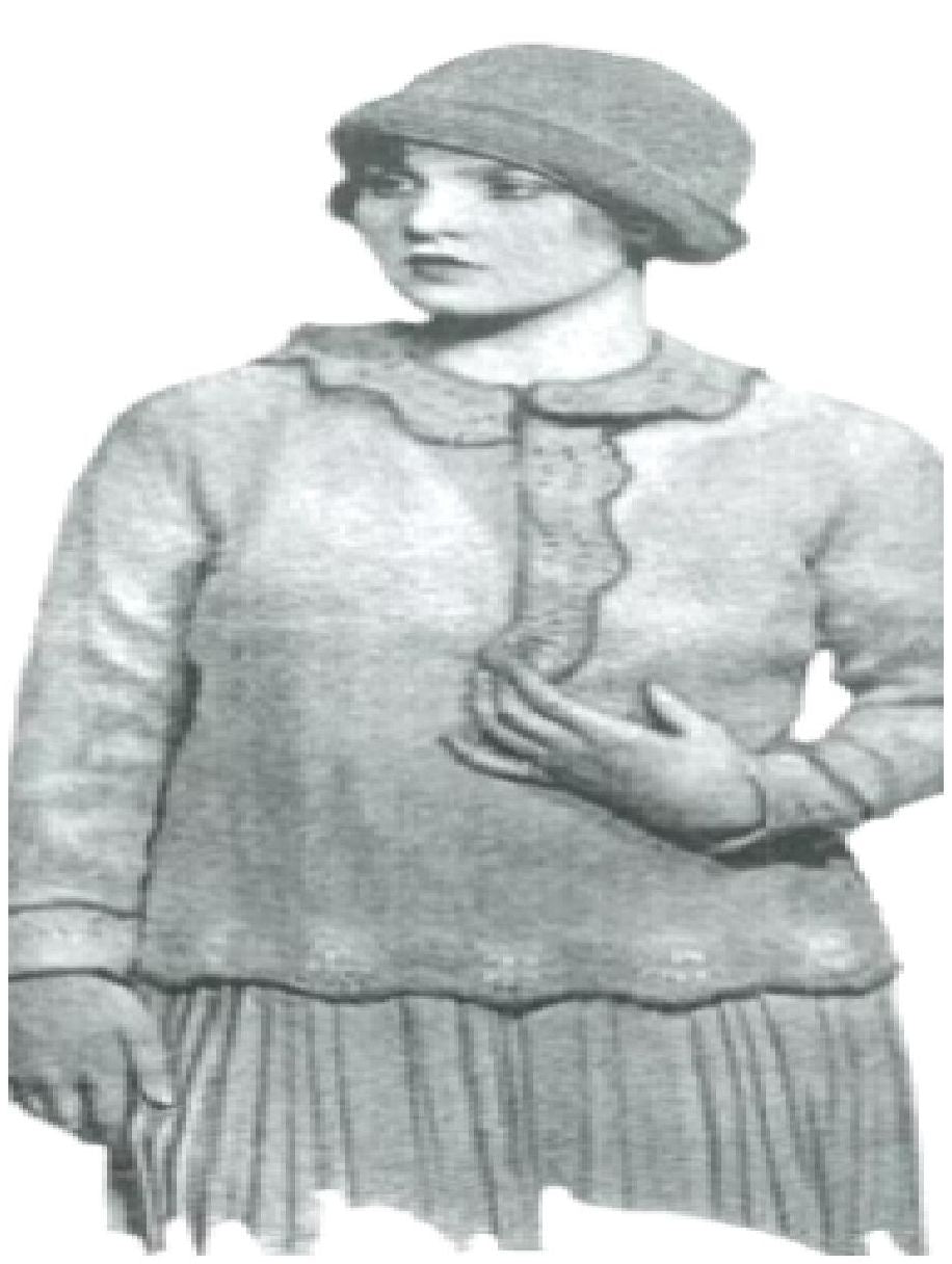 PATTERN #0609 SHIRLEIGH SWEATER VINTAGE KNITTING