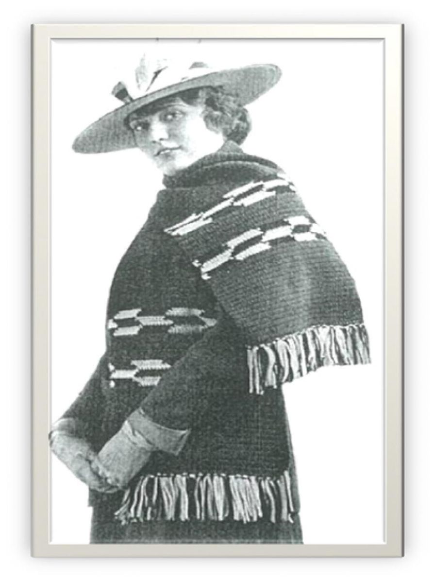 PATTERN #0502 CRESTMONT SCARF VINTAGE CROCHET