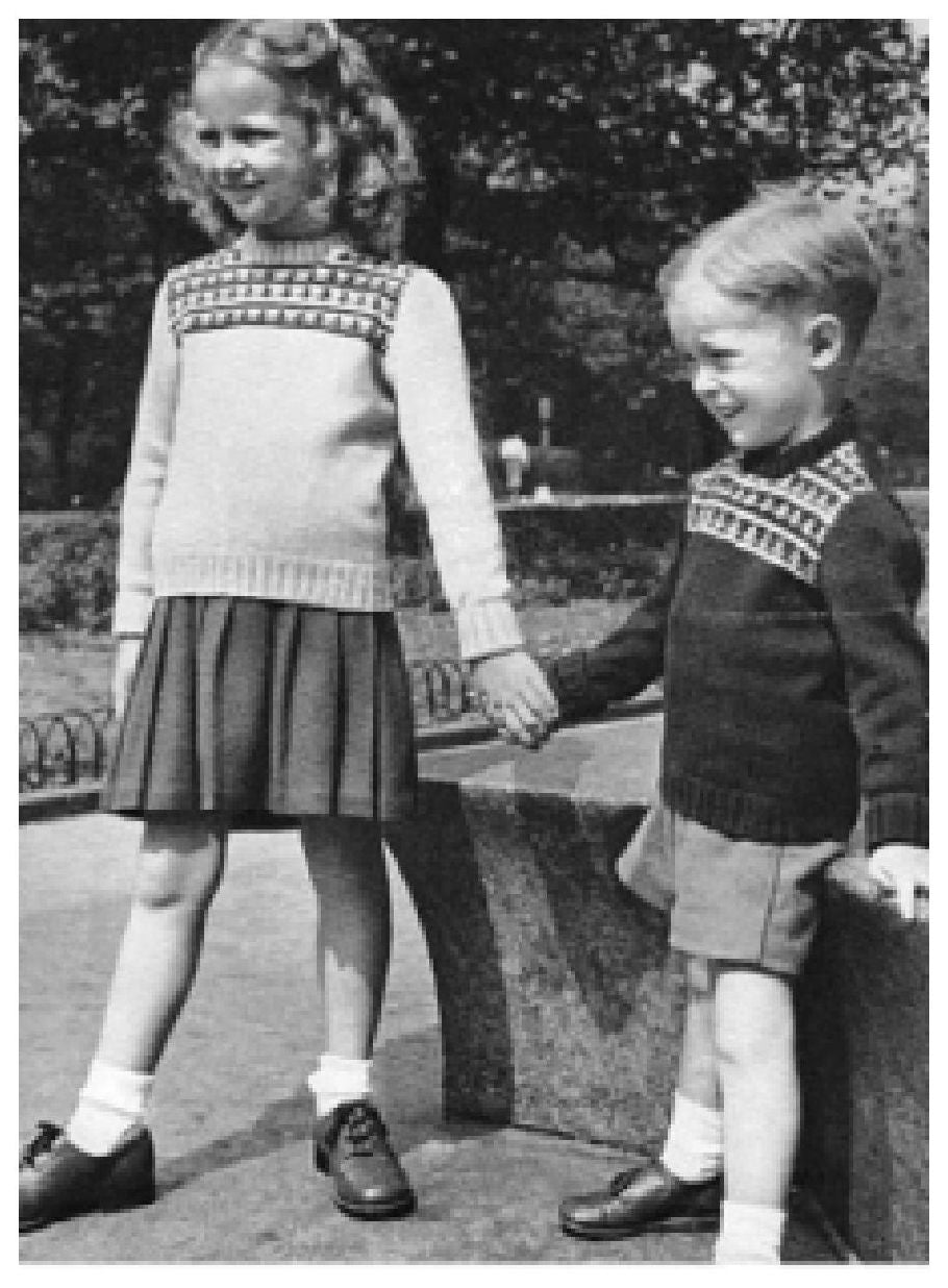 PATTERN #0513 BOY'S OR GIRL'S PULLOVER VINTAGE KNITTING