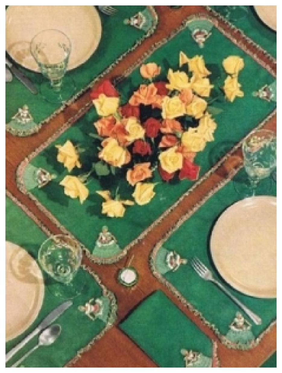 PATTERN #0519 MINUTE LUNCHEON SET VINTAGE CROCHET