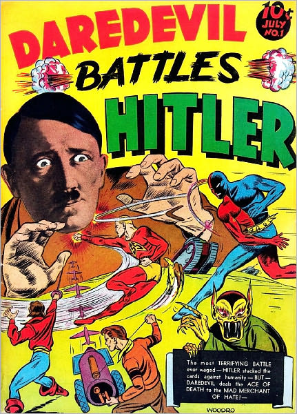 Daredevil Battles Hitler Superhero Comic Book
