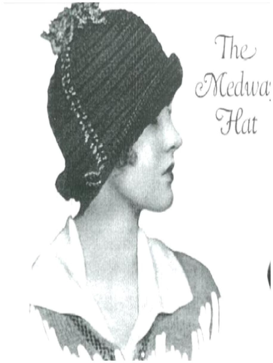 PATTERN #0630 MEDWAY HAT VINTAGE CROCHET